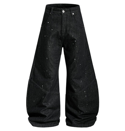 THETLSTUDIO EON 26 spring new spot American street trendy high street individual design scimitar denim trousers