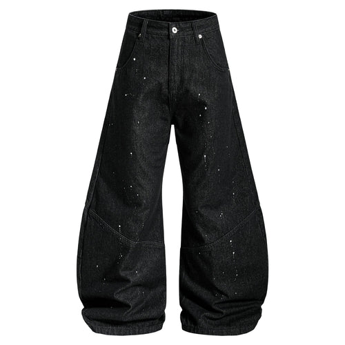 THETLSTUDIO EON 26 spring new spot American street trendy high street individual design scimitar denim trousers