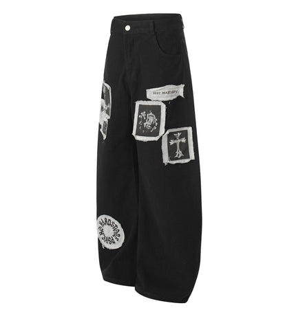 THETLSTUDIO EON 26 spring new spot American street trendy high street individual pattern design casual trousers men