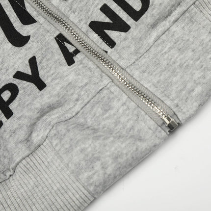 TALKLESSFASHION EON 26 spring new spot American street trendy high street individual pattern design hooded sweatshirt cardigan men