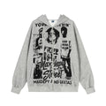 TALKLESSFASHION EON 26 spring new spot American street trendy high street individual pattern design hooded sweatshirt cardigan men