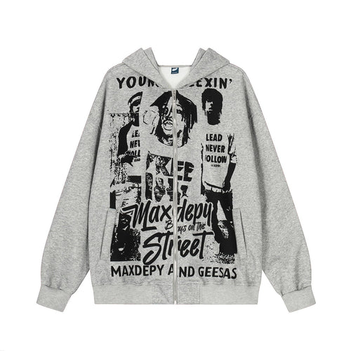 THETLSTUDIO EON 26 spring new spot American street trendy high street individual pattern design hooded sweatshirt cardigan men