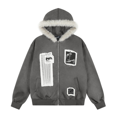THETLSTUDIO EON 26 spring new spot American street trendy high street individual pattern hooded jacket jacket men