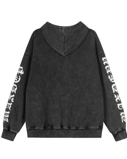 TALKLESSFASHION EON 26 spring new spot American street trendy high street individual pattern hooded sweatshirt jacket for men