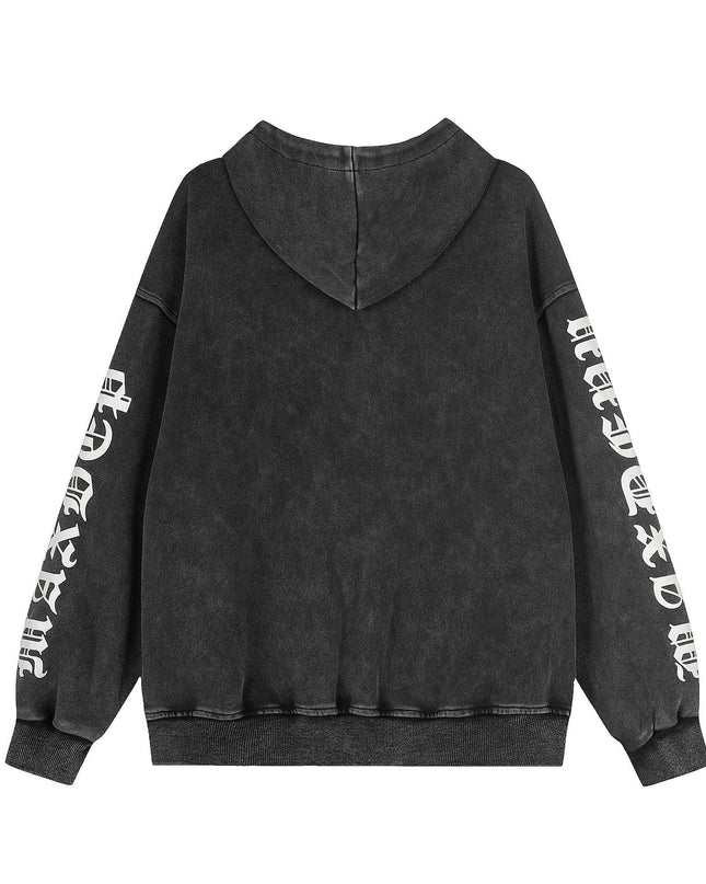 TALKLESSFASHION EON 26 spring new spot American street trendy high street individual pattern hooded sweatshirt jacket for men