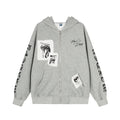 TALKLESSFASHION EON 26 spring new spot American street trendy high street individual pattern hooded sweatshirt jacket for men