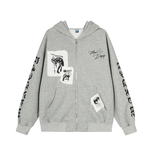 THETLSTUDIO EON 26 spring new spot American street trendy high street individual pattern hooded sweatshirt jacket for men