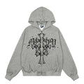 TALKLESSFASHION EON 26 spring new spot American street trendy high street individual pattern hooded sweatshirt jacket for men
