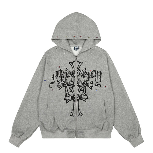 THETLSTUDIO EON 26 spring new spot American street trendy high street individual pattern hooded sweatshirt jacket for men