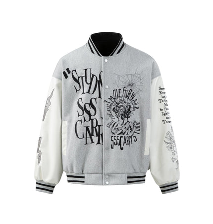 TALKLESSFASHION EON 26 spring new spot American street trendy high street individual pattern loose jacket jacket