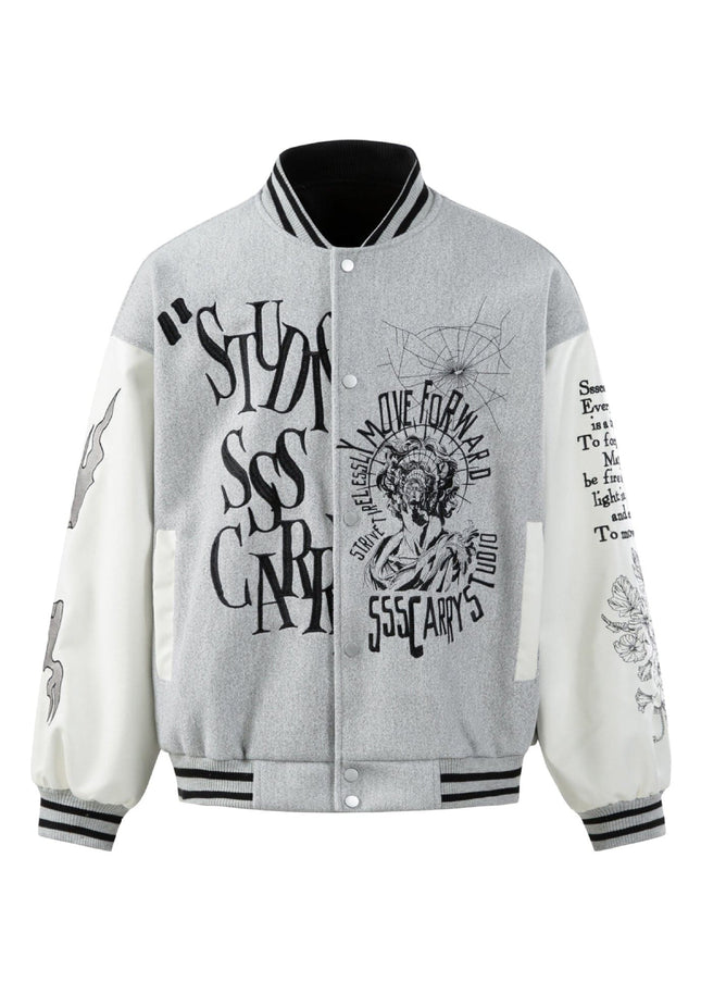TALKLESSFASHION EON 26 spring new spot American street trendy high street individual pattern loose jacket jacket