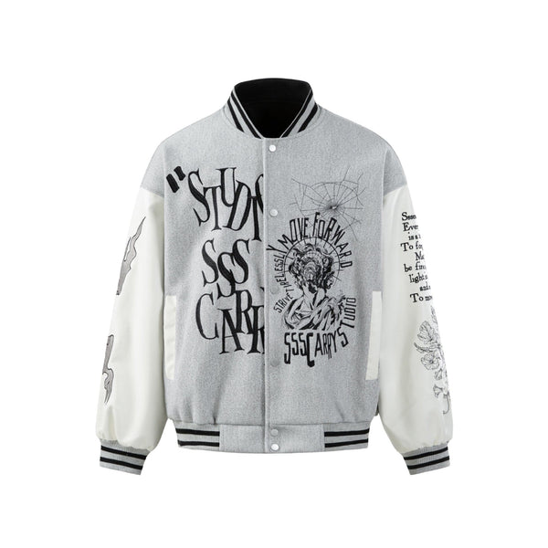 Individual Pattern Loose Jacket