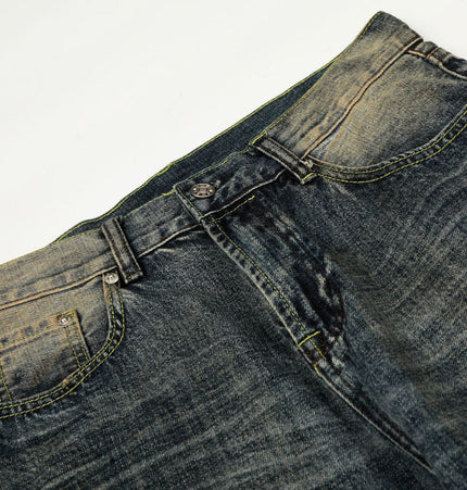 THETLSTUDIO EON 26 spring New spot American street trendy high street individual wash design denim trousers men