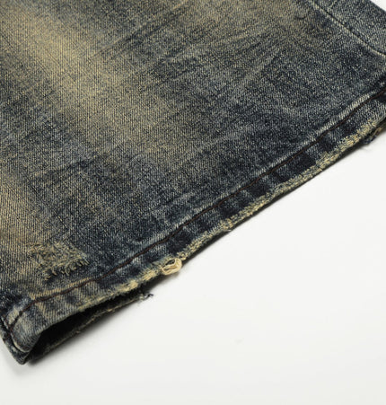 THETLSTUDIO EON 26 spring New spot American street trendy high street individual wash design denim trousers men