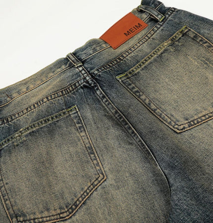 THETLSTUDIO EON 26 spring New spot American street trendy high street individual wash design denim trousers men