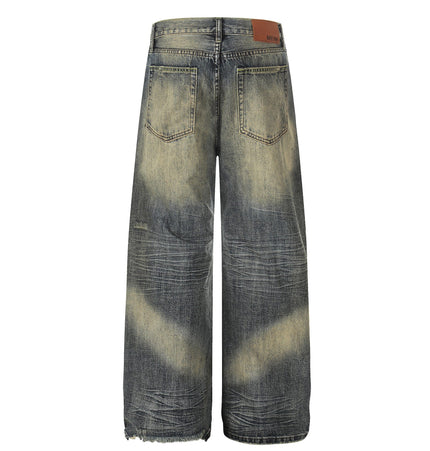 THETLSTUDIO EON 26 spring New spot American street trendy high street individual wash design denim trousers men