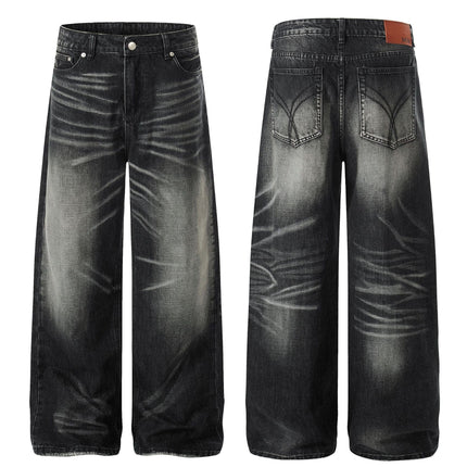 TALKLESSFASHION EON 26 spring New spot American street trendy high street individual wash design denim trousers men