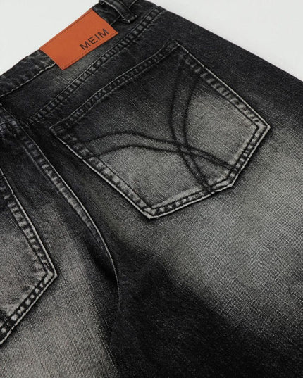 TALKLESSFASHION EON 26 spring New spot American street trendy high street individual wash design denim trousers men