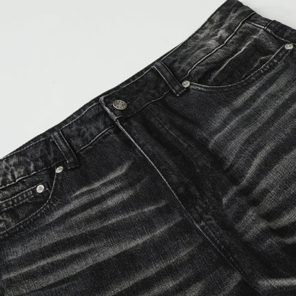 TALKLESSFASHION EON 26 spring New spot American street trendy high street individual wash design denim trousers men