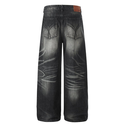 TALKLESSFASHION EON 26 spring New spot American street trendy high street individual wash design denim trousers men