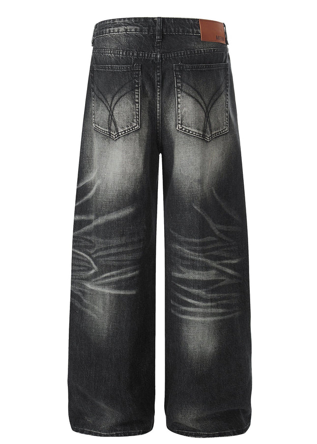 TALKLESSFASHION EON 26 spring New spot American street trendy high street individual wash design denim trousers men