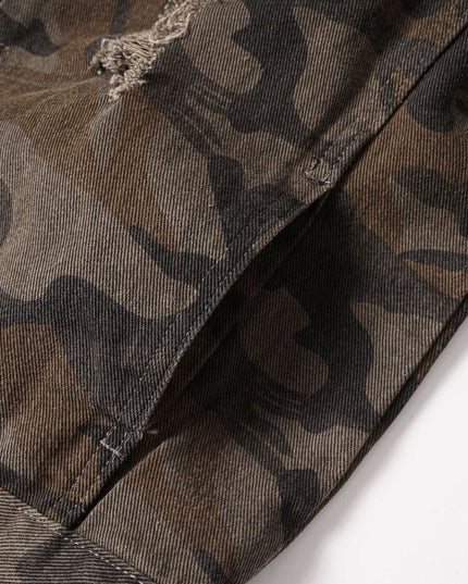 TALKLESSFASHION EON 26 spring New spot American street trendy high street individuality camouflage design loose jacket jacket for women