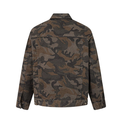 TALKLESSFASHION EON 26 spring New spot American street trendy high street individuality camouflage design loose jacket jacket for women