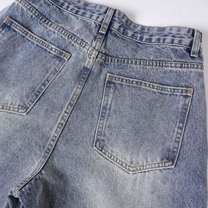 TALKLESSFASHION EON 26 spring New spot American street trendy high street individuality design washed denim trousers men