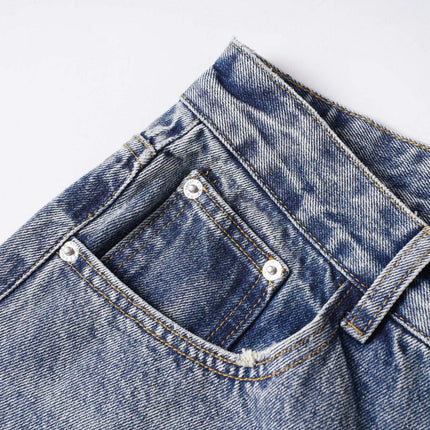 TALKLESSFASHION EON 26 spring New spot American street trendy high street individuality design washed denim trousers men