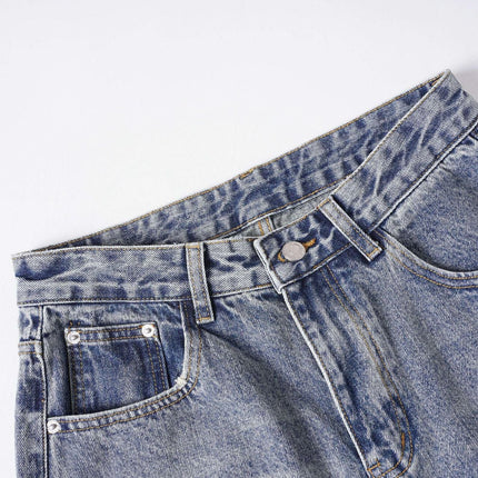 TALKLESSFASHION EON 26 spring New spot American street trendy high street individuality design washed denim trousers men
