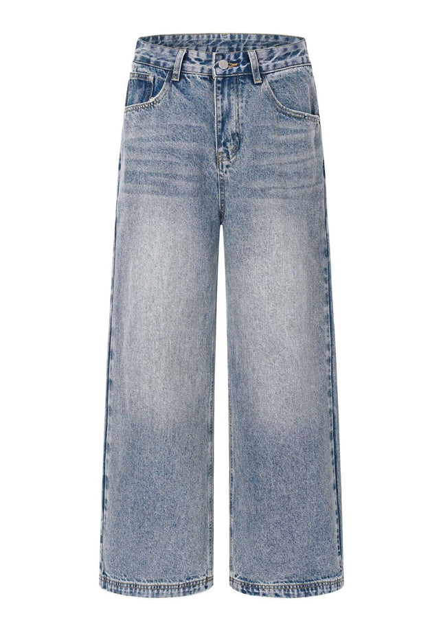 TALKLESSFASHION EON 26 spring New spot American street trendy high street individuality design washed denim trousers men