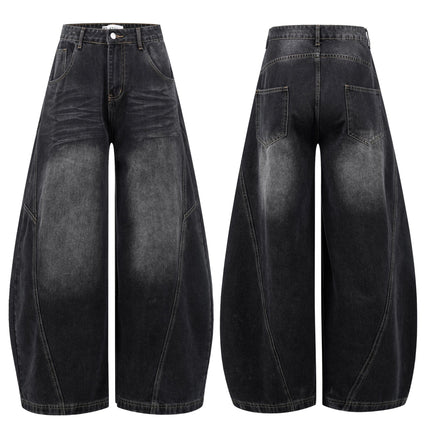 TALKLESSFASHION EON 26 spring New spot American street trendy high street individuality design washed denim trousers men