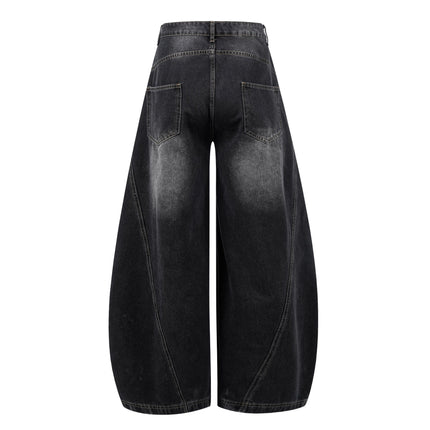 TALKLESSFASHION EON 26 spring New spot American street trendy high street individuality design washed denim trousers men
