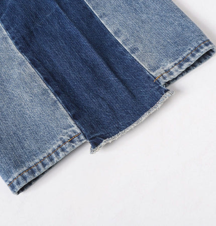 THETLSTUDIO EON 26 spring New spot American street trendy high street individuality design washed scimitar denim trousers men