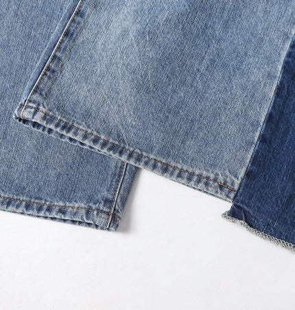 THETLSTUDIO EON 26 spring New spot American street trendy high street individuality design washed scimitar denim trousers men
