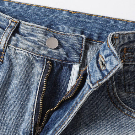TALKLESSFASHION EON 26 spring New spot American street trendy high street individuality design washed scimitar denim trousers men