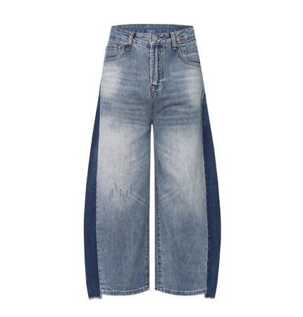 THETLSTUDIO EON 26 spring New spot American street trendy high street individuality design washed scimitar denim trousers men