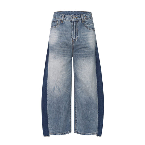 THETLSTUDIO EON 26 spring New spot American street trendy high street individuality design washed scimitar denim trousers men