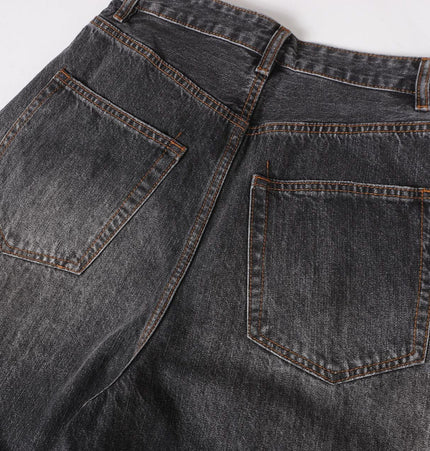 THETLSTUDIO EON 26 spring New spot American street trendy high street individuality design washed scimitar denim trousers men