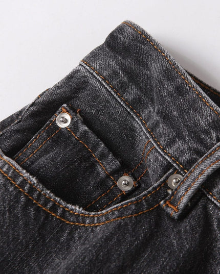 TALKLESSFASHION EON 26 spring New spot American street trendy high street individuality design washed scimitar denim trousers men