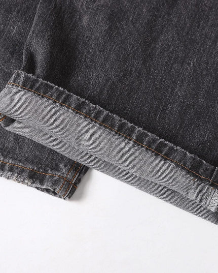 TALKLESSFASHION EON 26 spring New spot American street trendy high street individuality design washed scimitar denim trousers men