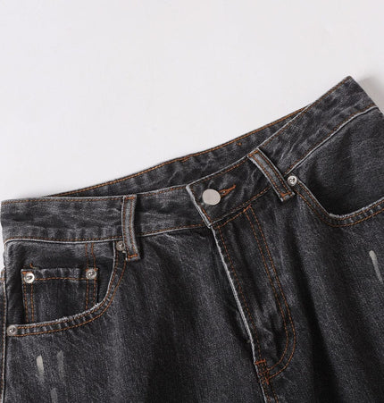 THETLSTUDIO EON 26 spring New spot American street trendy high street individuality design washed scimitar denim trousers men