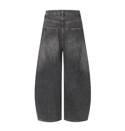 THETLSTUDIO EON 26 spring New spot American street trendy high street individuality design washed scimitar denim trousers men