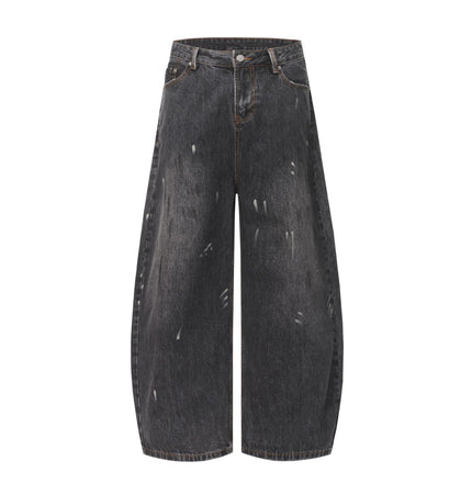 THETLSTUDIO EON 26 spring New spot American street trendy high street individuality design washed scimitar denim trousers men