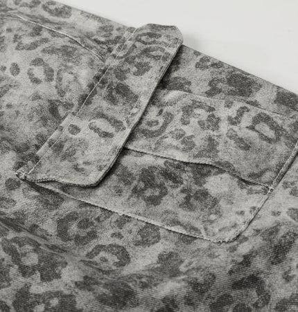 THETLSTUDIO EON 26 spring new spot American street trendy high street personality leopard print pattern design casual trousers men