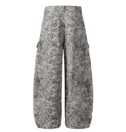 THETLSTUDIO EON 26 spring new spot American street trendy high street personality leopard print pattern design casual trousers men