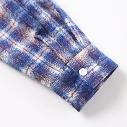 TALKLESSFASHION EON 26 spring New spot American street trendy high street personality pattern long sleeve shirt man