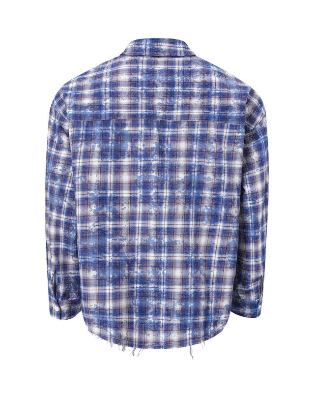 TALKLESSFASHION EON 26 spring New spot American street trendy high street personality pattern long sleeve shirt man