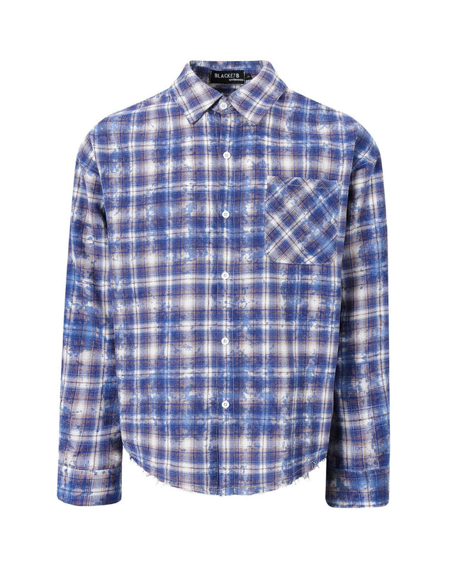 TALKLESSFASHION EON 26 spring New spot American street trendy high street personality pattern long sleeve shirt man