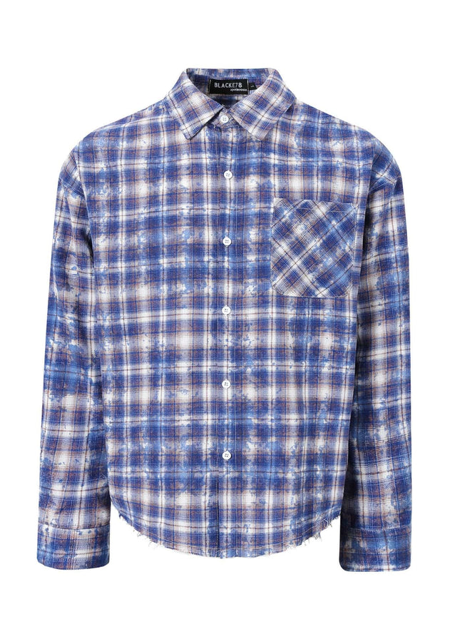 TALKLESSFASHION EON 26 spring New spot American street trendy high street personality pattern long sleeve shirt man